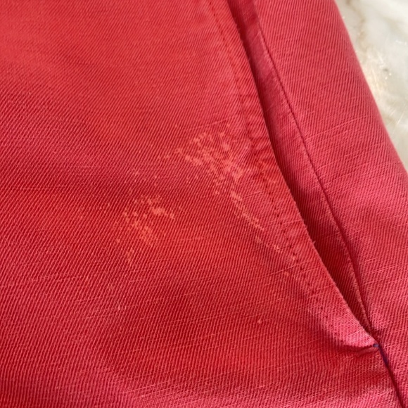 Brooks Brothers Men's Red Linen Shorts- 36w - Picture 4 of 5